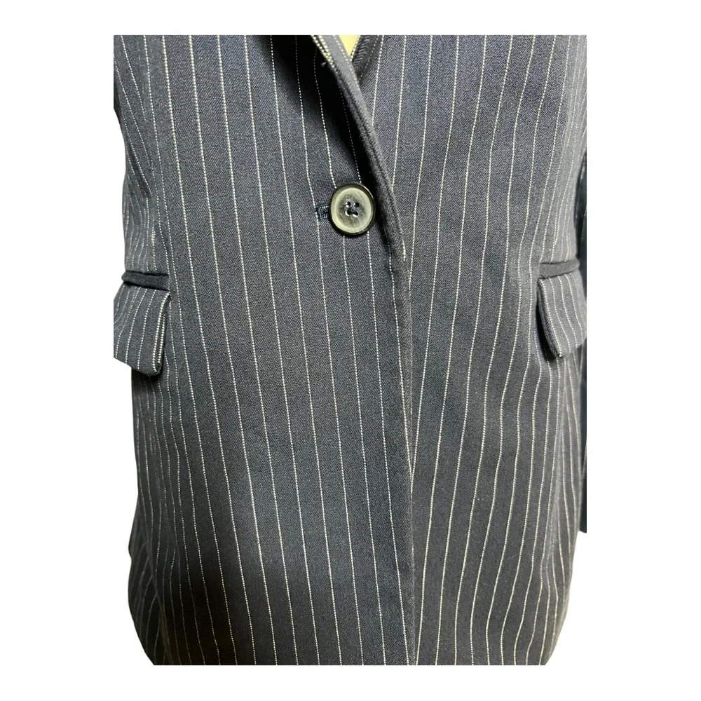 Banana Republic Pinstripe Blazer Jacket - Womens Size 8 - Picture 6 of 12